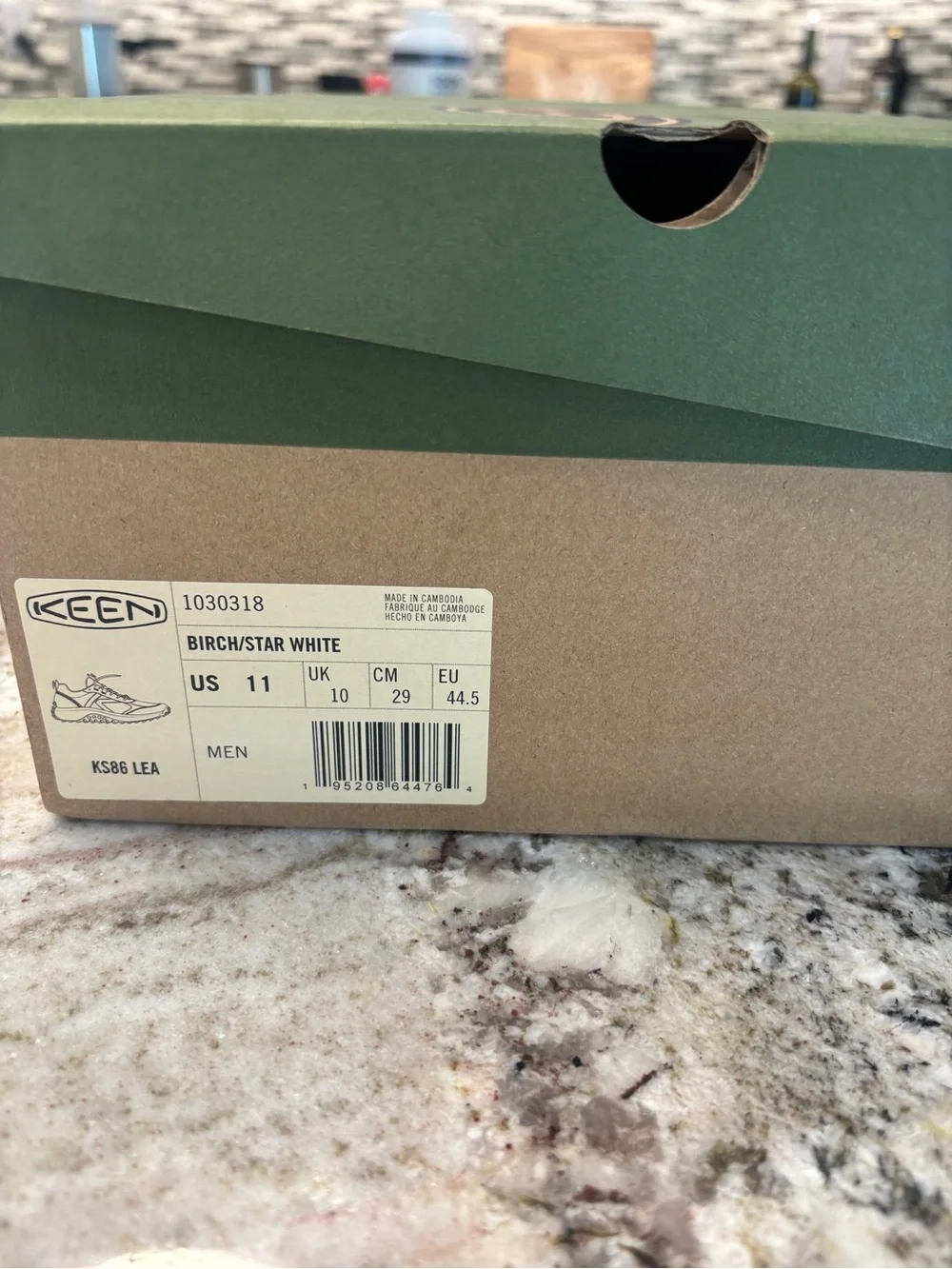 Keen men’s sneaker KS86 LEA birch/star white size 11